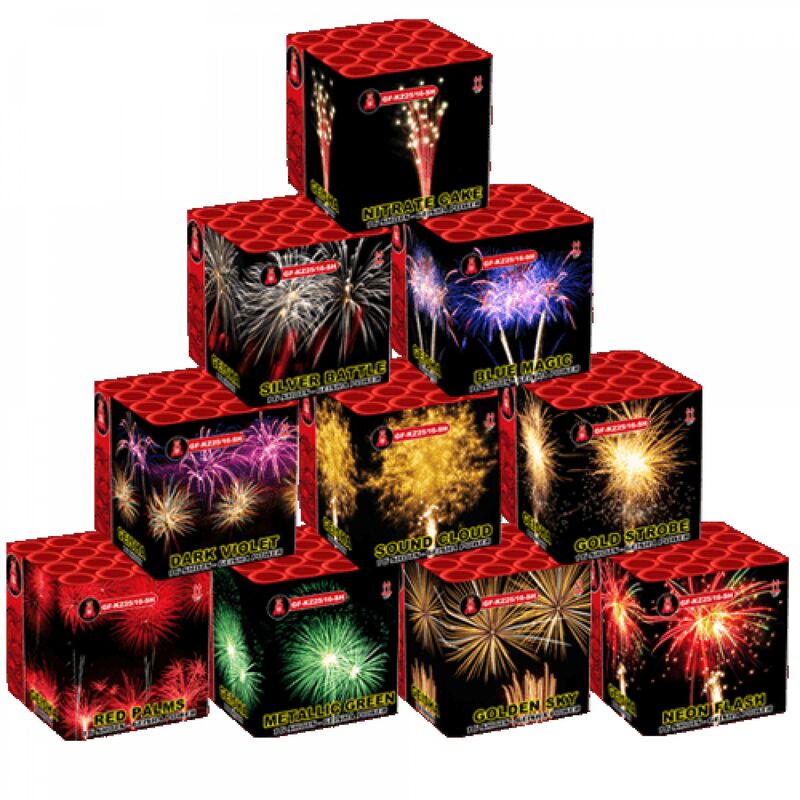 10 Wild Geisha's Cake 16-Schuss-Batteriesortiment von Geisha-Rubro kaufen