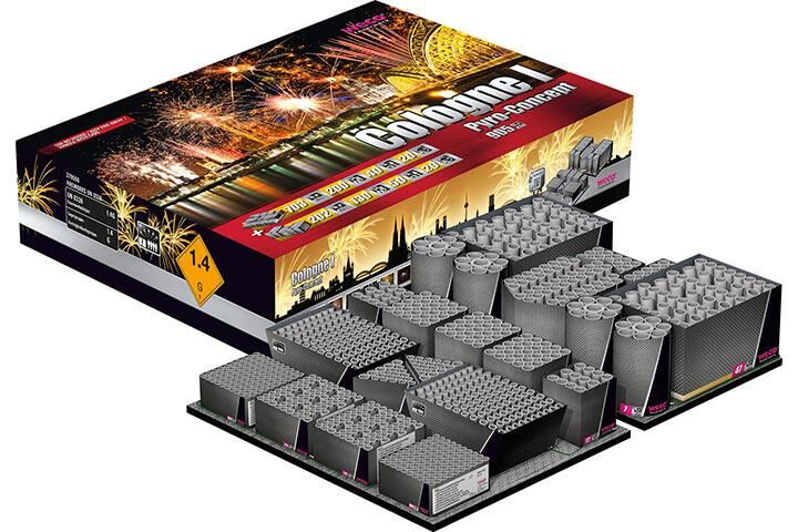 Jetzt Cologne 1 - Pyro Concept - 905-Schuss-Feuerwerkverbund ab 449€ bestellen