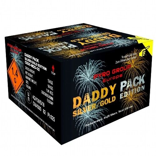 Jetzt Daddy Pack Silver and Gold 100-Schuss-Feuerwerkverbund ab 169.99€ bestellen