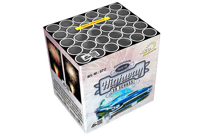 Jetzt Highway 30-Schuss-Feuerwerk-Batterie ab 38.99€ bestellen