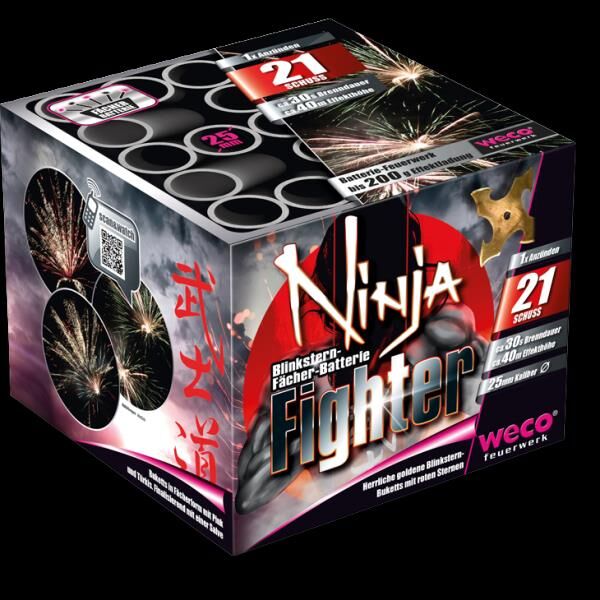 Jetzt Ninja Fighter 21-Schuss-Feuerwerkbatterie ab 18.99€ bestellen