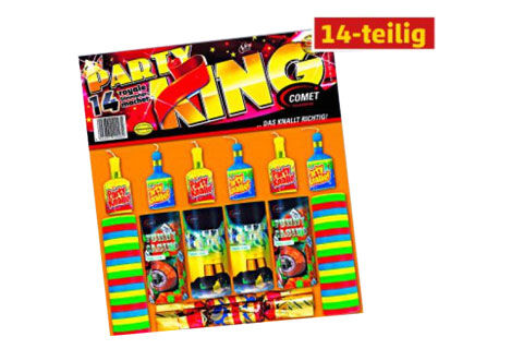 Jetzt Party King 14-teiliges Jugendfeuerwerk Sortiment ab 6.99€ bestellen