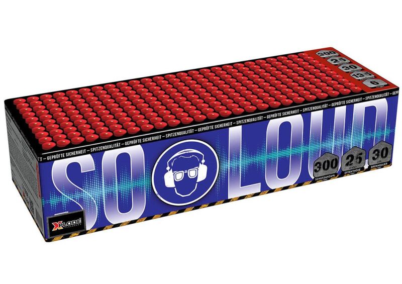 Jetzt So Loud 300-Schuss-Feuerwerk-Batterie ab 11.99€ bestellen