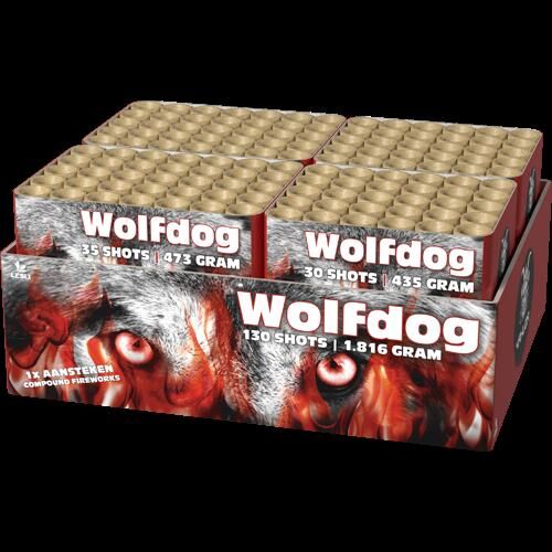 Jetzt Wolfdog 130-Schuss-Feuerwerkverbund ab 73.09€ bestellen