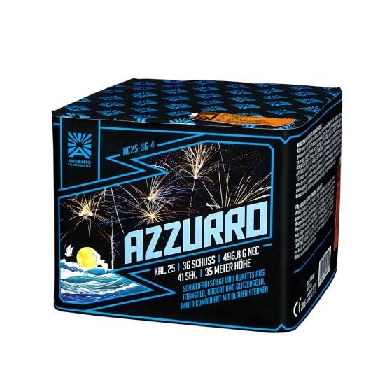 Jetzt Azzurro 36-Schuss-Feuerwerk-Batterie ab 26.24€ bestellen