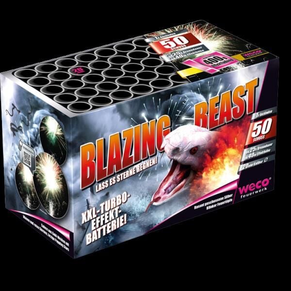 Jetzt Blazing Beast 50-Schuss-Feuerwerk-Batterie ab 29.24€ bestellen