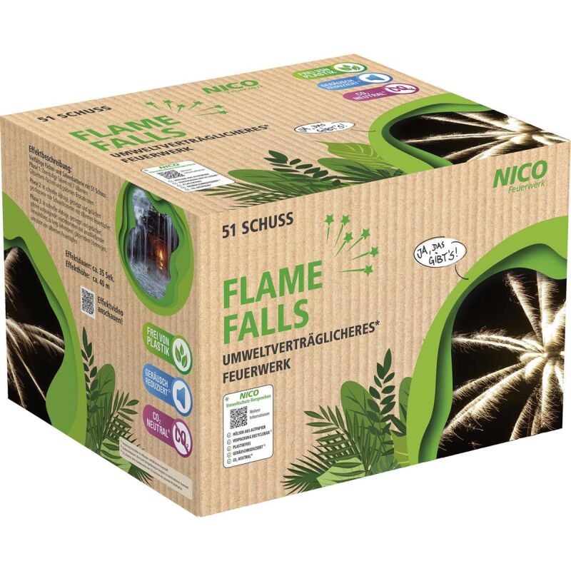 Jetzt Flame Falls 51-Schuss-Feuerwerksbatterie ab 47.24€ bestellen