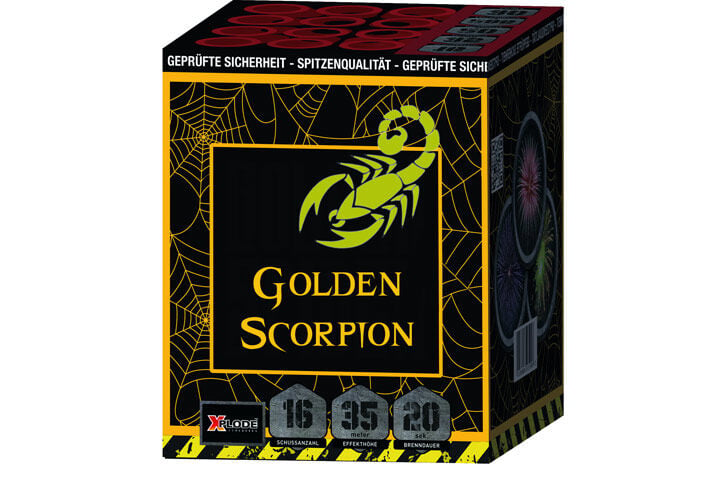 Jetzt Golden Scorpion 16-Schuss-Feuerwerk-Batterie ab 14.24€ bestellen