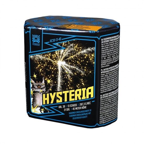 Jetzt Hysteria 13-Schuss-Feuerwerk-Batterie ab 16.49€ bestellen
