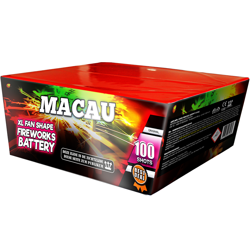 Jetzt Macau 100-Schuss-Feuerwerk-Batterie ab 53.99€ bestellen