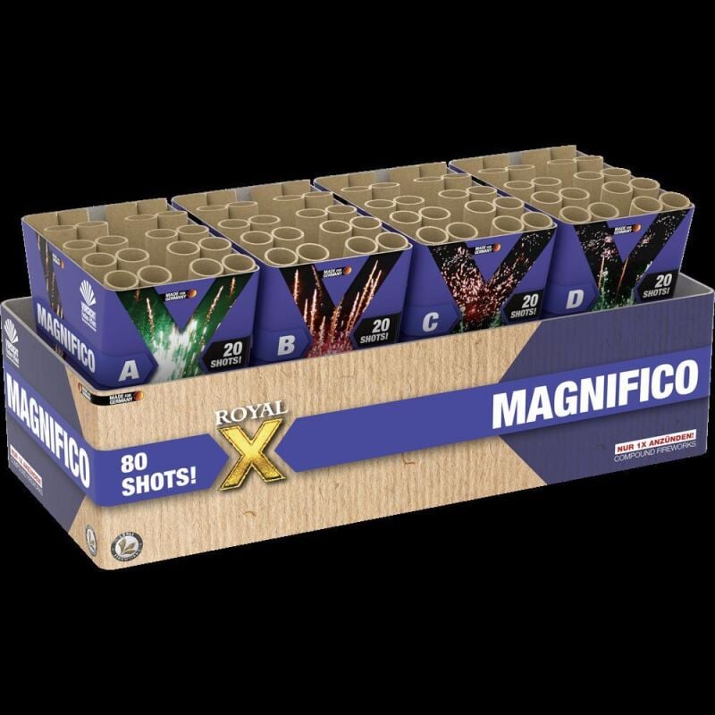 Jetzt Magnifico 80-Schuss-Verbundfeuerwerk ab 37.49€ bestellen