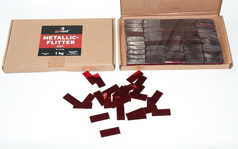 Jetzt Metallic Flitter - Rot 1kg (Pappschachtel) ab 19.99€ bestellen