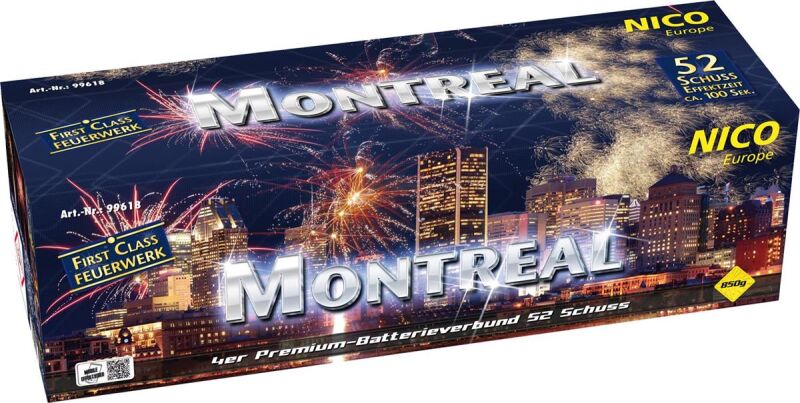 Jetzt Montreal 52-Schuss-Feuerwerkverbund ab 59€ bestellen