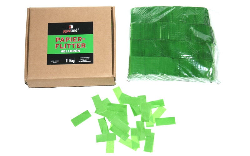 Jetzt Papier Flitter - Hellgrün 1kg (Pappschachtel) ab 14.99€ bestellen