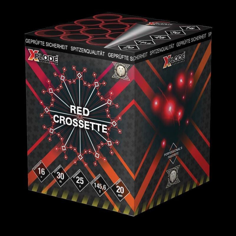 Jetzt Red Crossette 16-Schuss-Feuerwerkbatterie ab 8.24€ bestellen