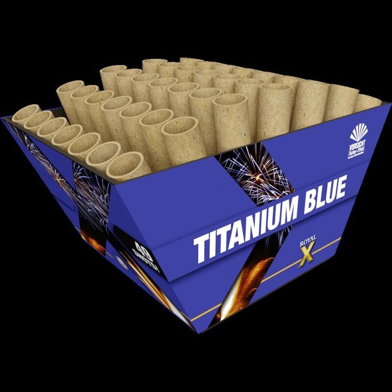 Jetzt Titanium Blue 49-Schuss-Feuerwerk-Batterie (Stahlkäfig) ab 48.74€ bestellen