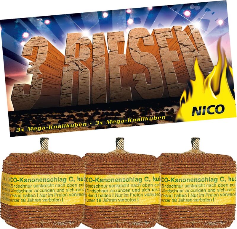 Jetzt 3 Riesen Kanonenschläge C 3 Stück ab 2.97€ bestellen