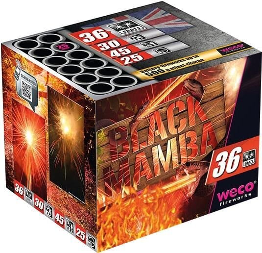 Jetzt Black Mamba 36-Schuss-XXL-Multi-Colour-Glitter-Batterie ab 39.99€ bestellen
