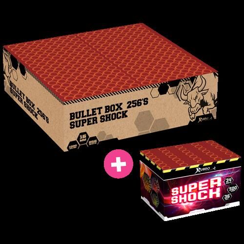 Jetzt Bullet Box + Super Shock 290-Schuss-Feuerwerkverbund ab 93.49€ bestellen