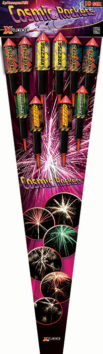 Jetzt Cosmic Rockets 10-teiliges Feuerwerk-Raketensortiment ab 11.89€ bestellen