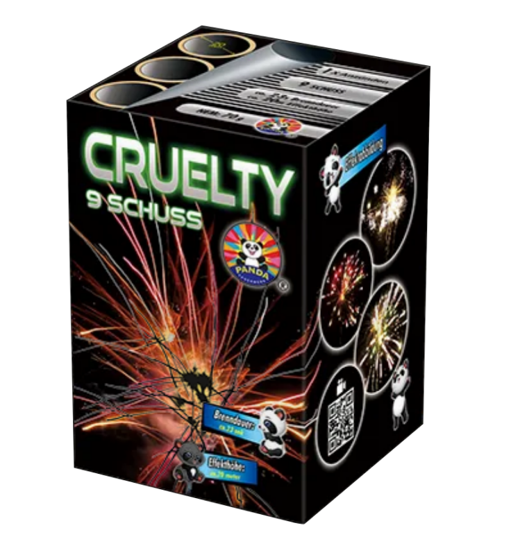 Jetzt Cruelty 9-Schuss-Feuerwerk-Batterie ab 4.24€ bestellen