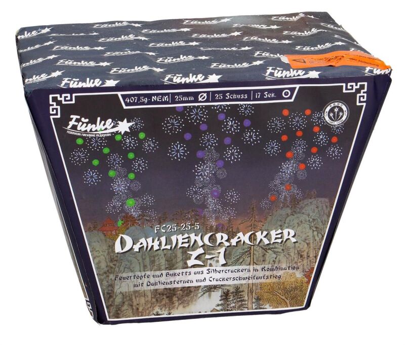 Jetzt Dahliencracker Z-1 25-Schuss-Feuerwerk-Batterie ab 25.49€ bestellen