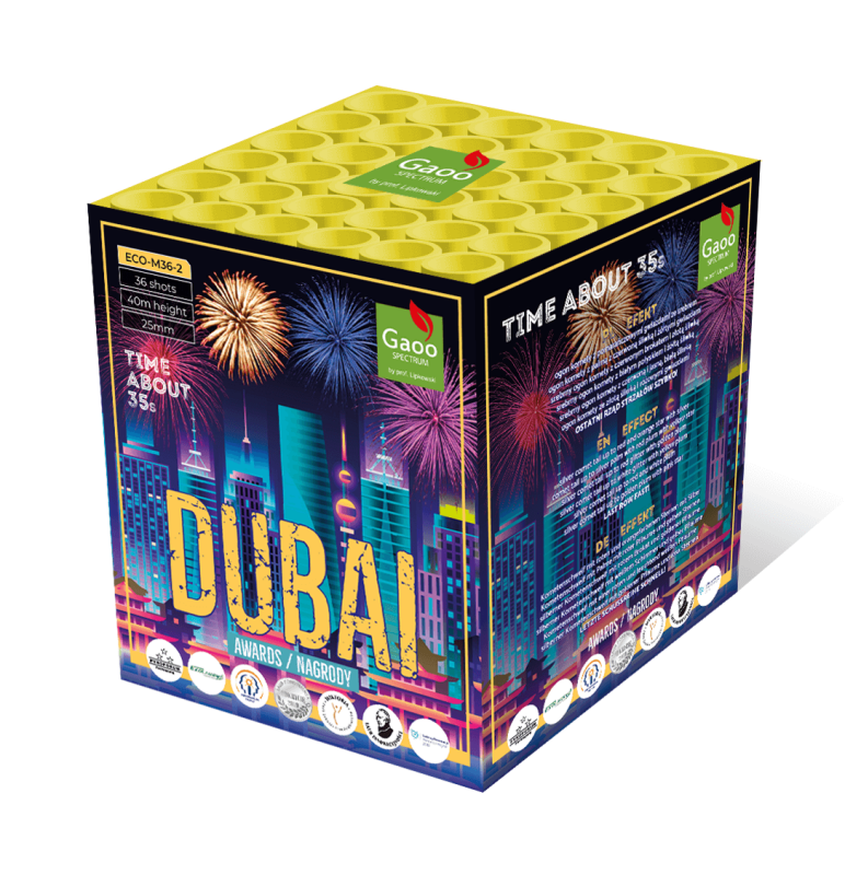 Jetzt Dubai 36-Schuss-Feuerwerk-Batterie ab 45.04€ bestellen