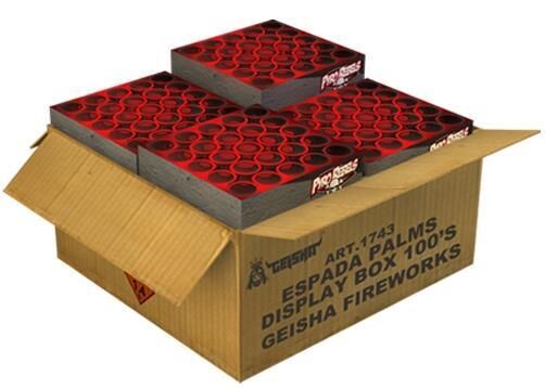 Jetzt Espada Palms Display Box 100-Schuss-Feuerwerkverbund (Stahlkäfig) ab 84.99€ bestellen