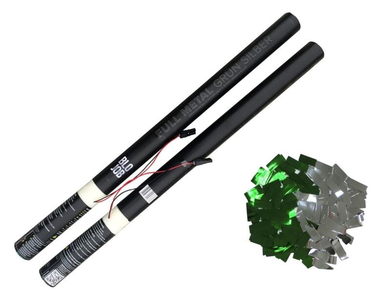 Jetzt Full Metal grün-silber 80cm elektrisch (Black Label) Metallicflitter ab 2.55€ bestellen