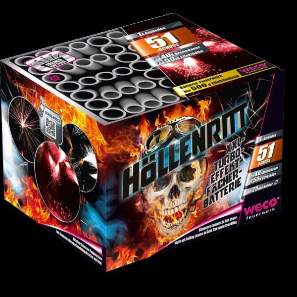 Jetzt Höllenritt 52-Schuss-Feuerwerk-Batterie ab 45.04€ bestellen