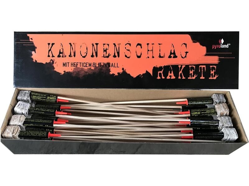 Jetzt Kanonenschlag-Raketen 24 Stück (Stahlkäfig) ab 69€ bestellen