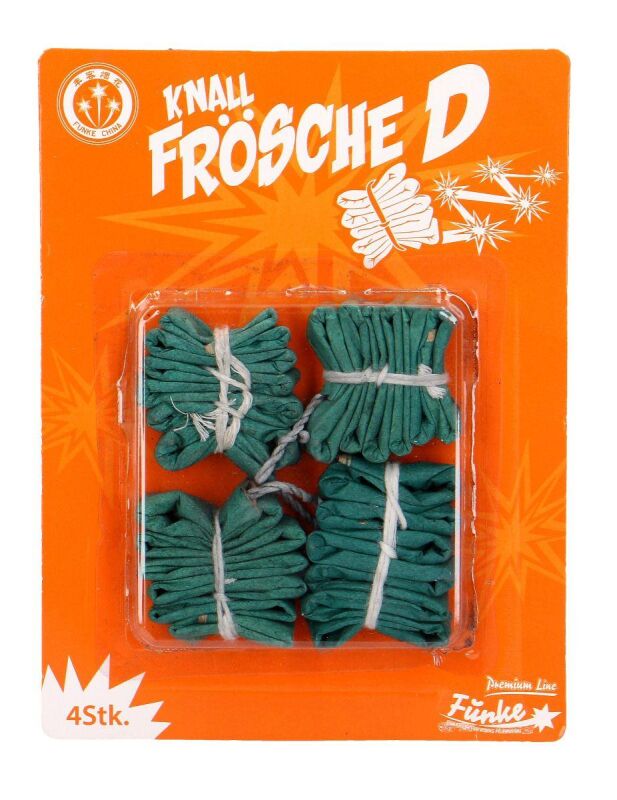 Jetzt Knallfrösche Kaliber D 4er Pack ab 2.54€ bestellen