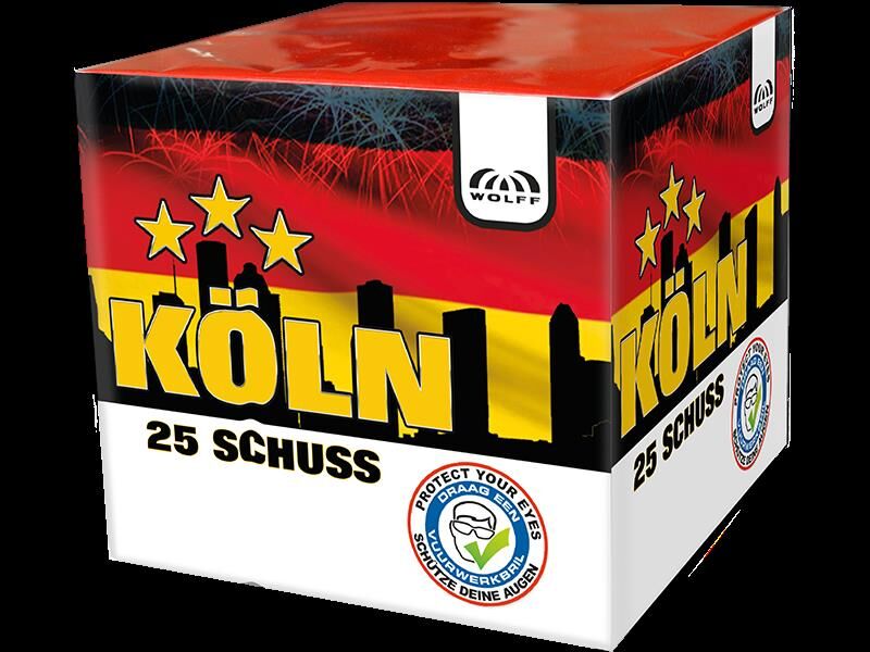 Jetzt Köln 25-Schuss-Feuerwerk-Batterie ab 10.19€ bestellen