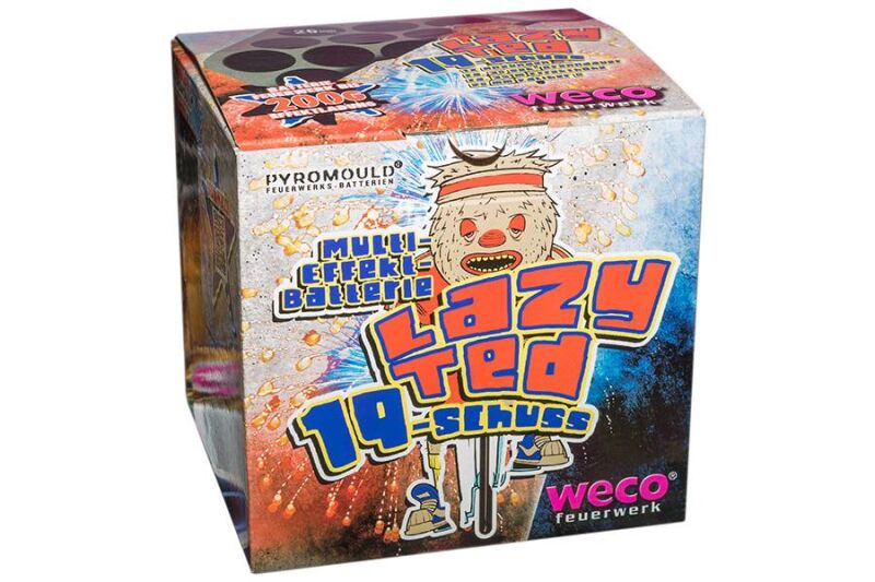 Jetzt Lazy Ted 19-Schuss-Multi-Effekt-Feuerwerk-Batterie ab 6.79€ bestellen