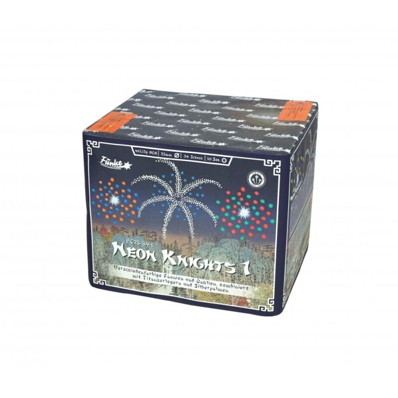 Jetzt Neon Knights 1 34-Schuss-Feuerwerk-Batterie ab 36.54€ bestellen