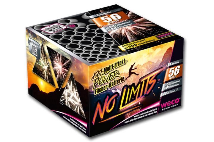 Jetzt No Limits 56-Schuss-Feuerwerk-Batterie ab 34.99€ bestellen