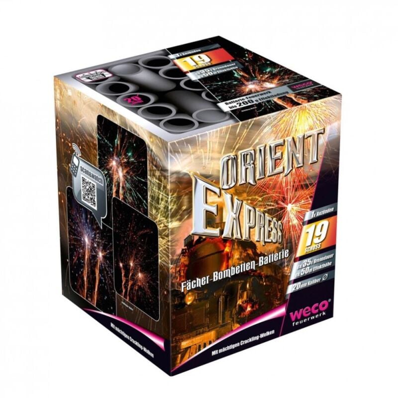 Jetzt Orient Express 19-Schuss-Feuerwerk-Batterie ab 13.59€ bestellen