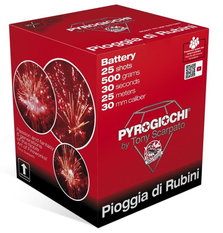Jetzt Pioggia Di Rubini 25-Schuss-Feuerwerk-Batterie ab 28.47€ bestellen