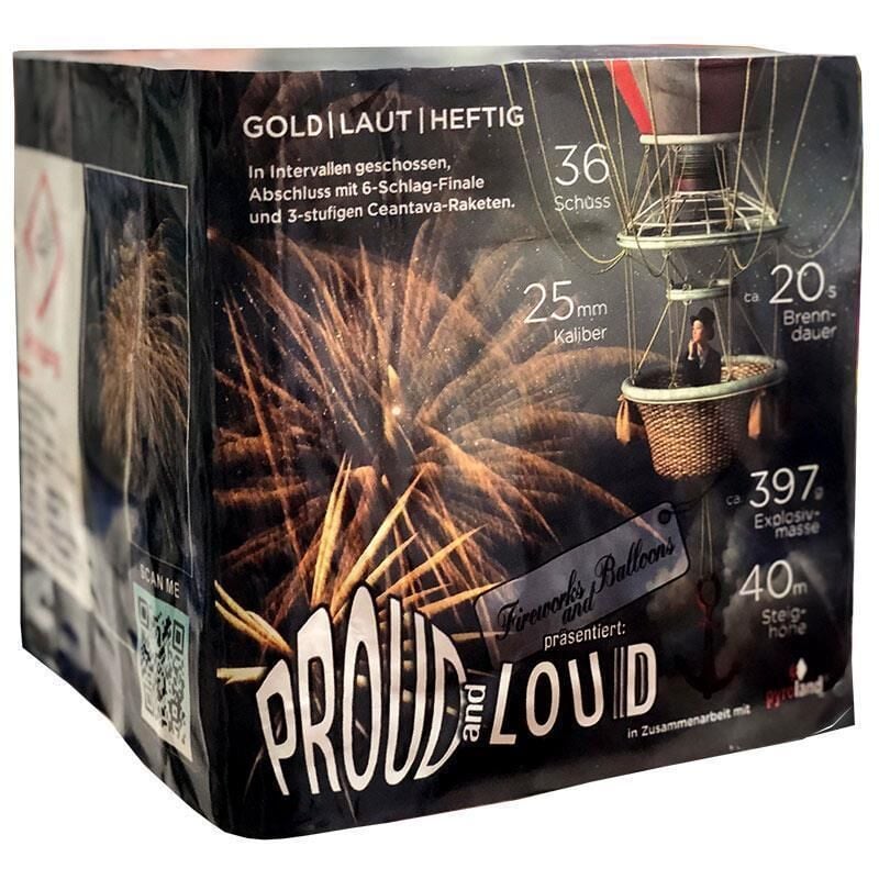 Jetzt Proudandloud 36-Schuss-Feuerwerk-Batterie ab 33.99€ bestellen