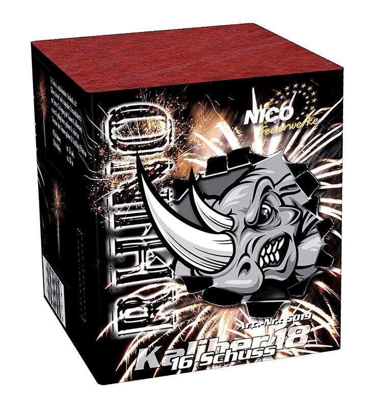 Jetzt Rhino (Out of Control) 16-Schuss-Feuerwerk-Batterie ab 7.64€ bestellen