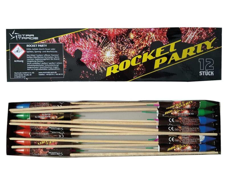 Jetzt Rocket Party 12-teiliges-Raketen-Sortiment ab 3.83€ bestellen