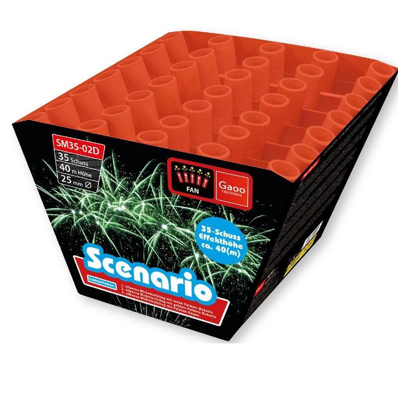 Jetzt Scenario 35-Schuss-Feuerwerk-Batterie ab 49€ bestellen