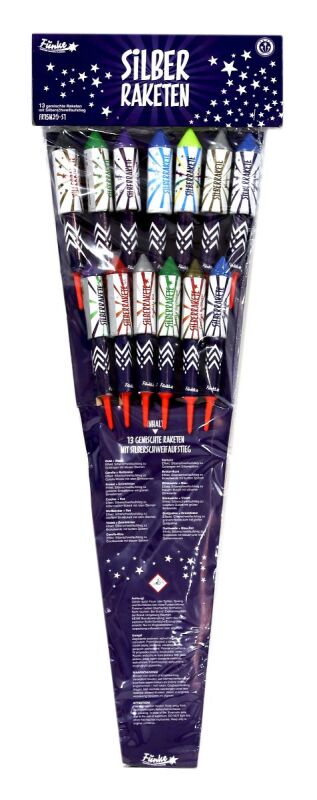 Jetzt Silber-Raketen 13-teiliges Feuerwerk-Raketensortiment ab 20.39€ bestellen