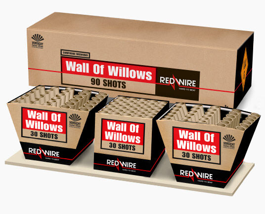 Jetzt Wall of Willows 90-Schuss-Feuerwerkverbund (Stahlkäfig) ab 110.49€ bestellen
