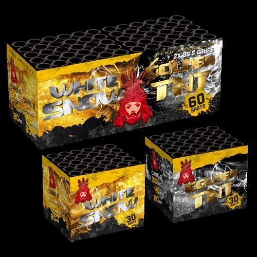 Jetzt White Snow & Golden TNT 60-Schuss-Feuerwerk-Batteriesortiment 4er Pack (Stahlkäfig) ab 195.49€ bestellen