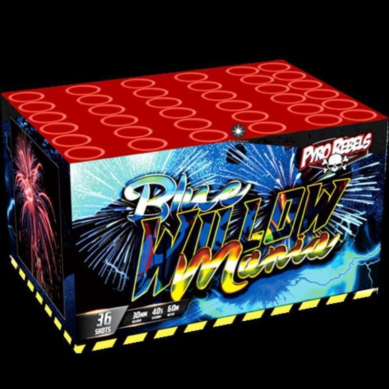 12-blue-willow-mania-36-schuss-feuerwerk-batterie-4er-pack-stahlkaefig