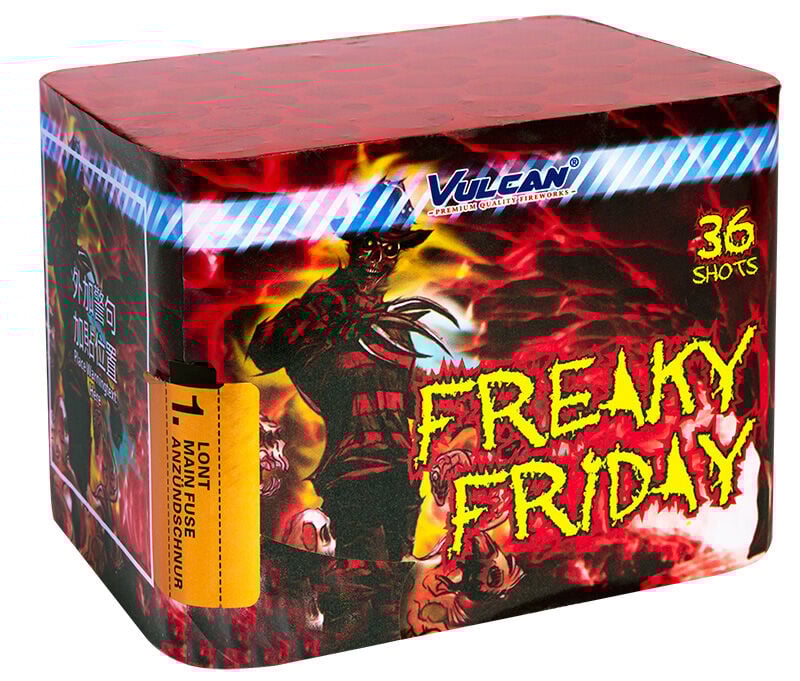 Jetzt Freaky Friday 36-Schuss-Feuerwerk-Batterie ab 20.39€ bestellen