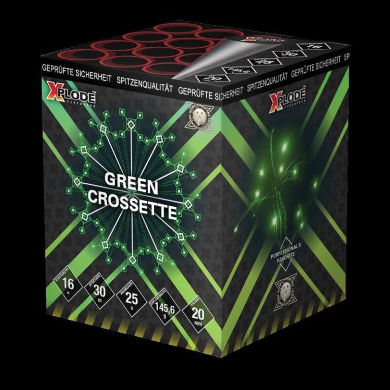 green-crossette-16-schuss-feuerwerkbatterie