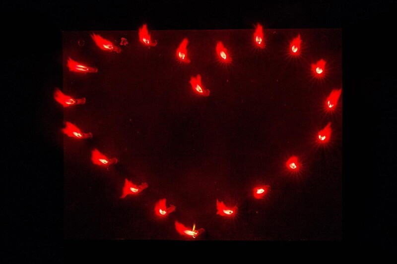 lichterbild-herz-gruen