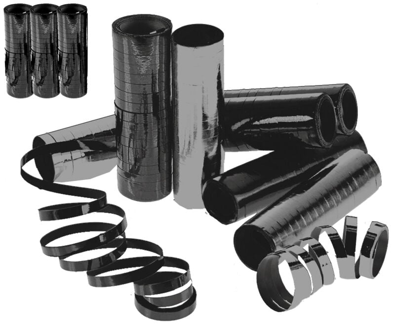 Jetzt Luftschlangen „metallic-schwarz“ 3er Pack ab 1.99€ bestellen